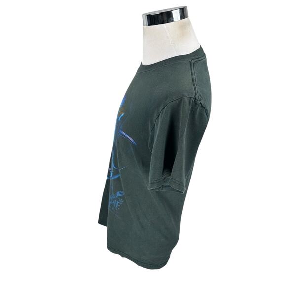 Vintage The Big Bad Wolf Busch Gardens T-Shirt Men’s Small Green Roller Coaster - Picture 4 of 10